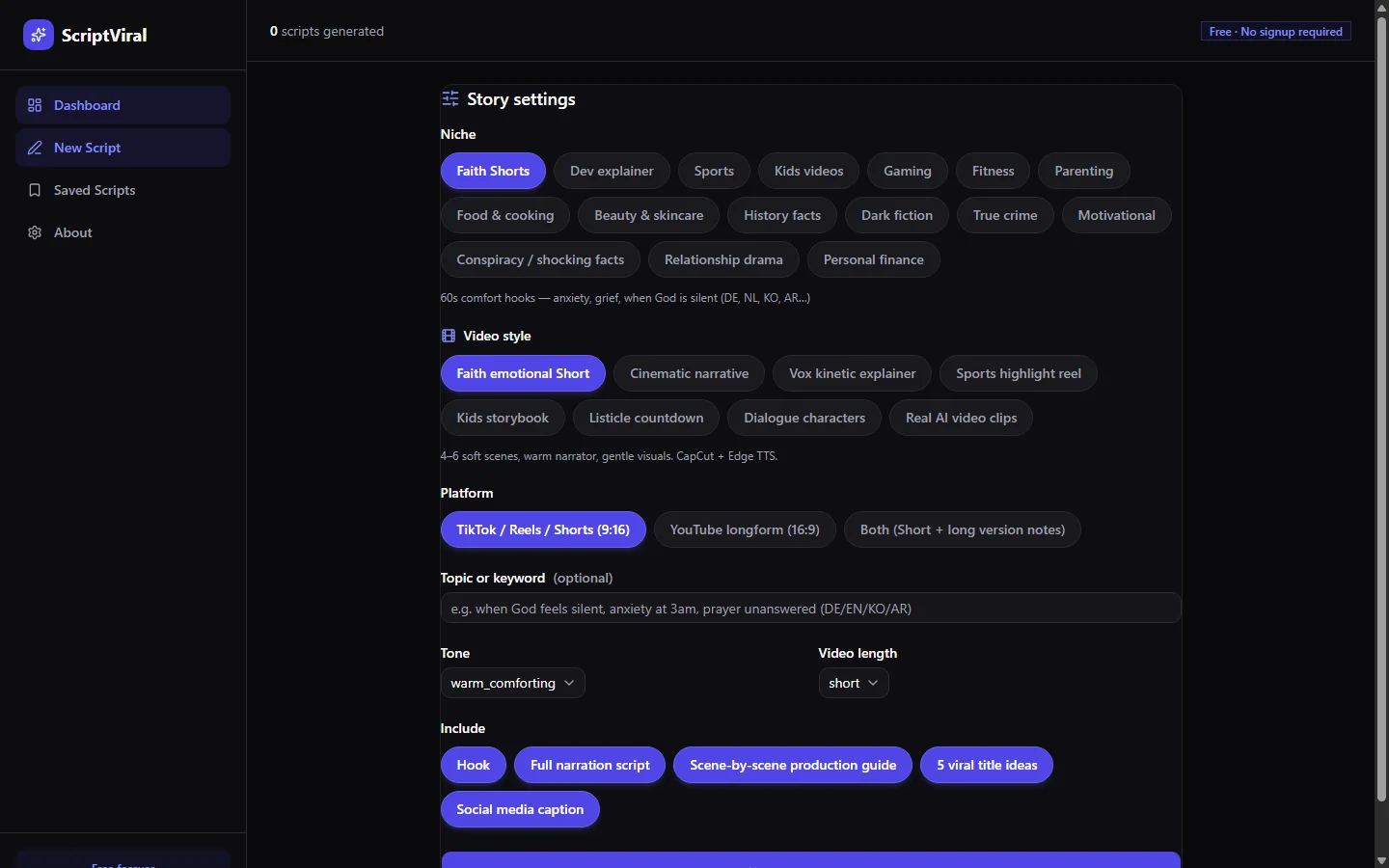 AI Tools & Dashboards demo preview