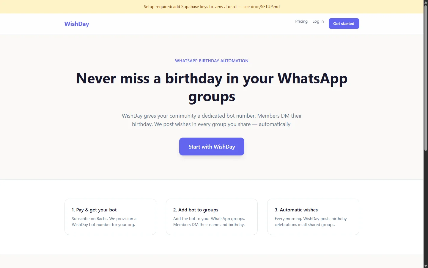 WhatsApp, Telegram & Discord Bots demo preview